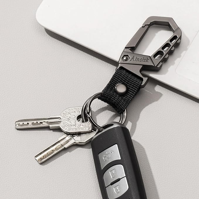 Heavy duty key chain, bottle opener function car keychains, versatile metal - Image 5