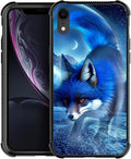 for iPhone XR Case, Snowy Mountain Fox Lake Pattern Graphic Design Girl Boy by FKBRCL4U