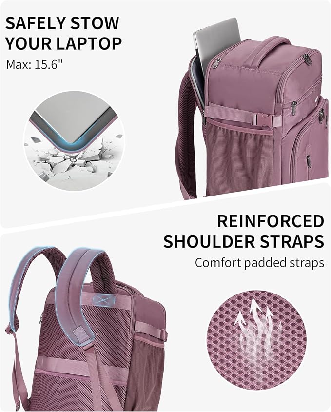 ECOHUB Travel Backpack for Women, Laptop Carry on Backpack - Image 6