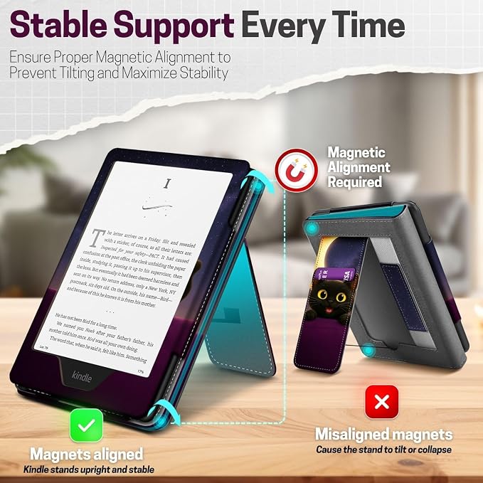 TNP Stand Case for Kindle Paperwhite 12th Generation 2024 / Kindle Colorsoft - Image 8
