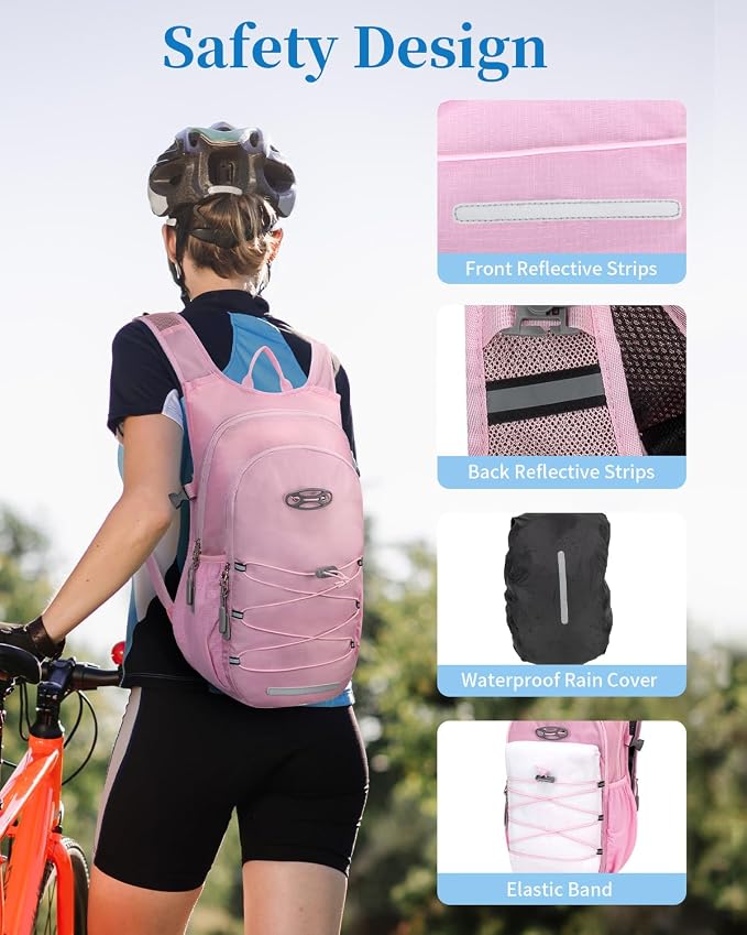 Hydration Backpack with 2L Water Bladder, Hiking Water Backpack - Image 7
