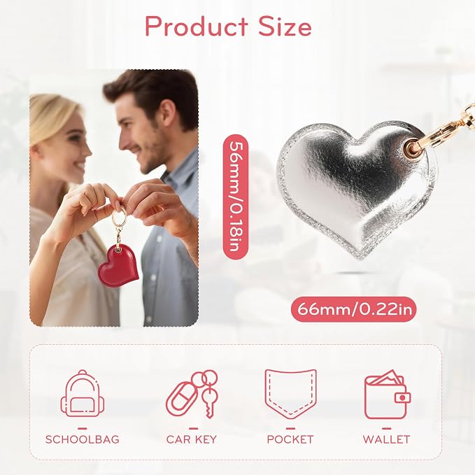 Leather Charm Keychain Holder Case Compatible - Image 3