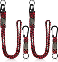 Frienda 2 Set Heavy Duty Paracord Lanyard Necklace Whistles Strap Braided 550 by Frienda