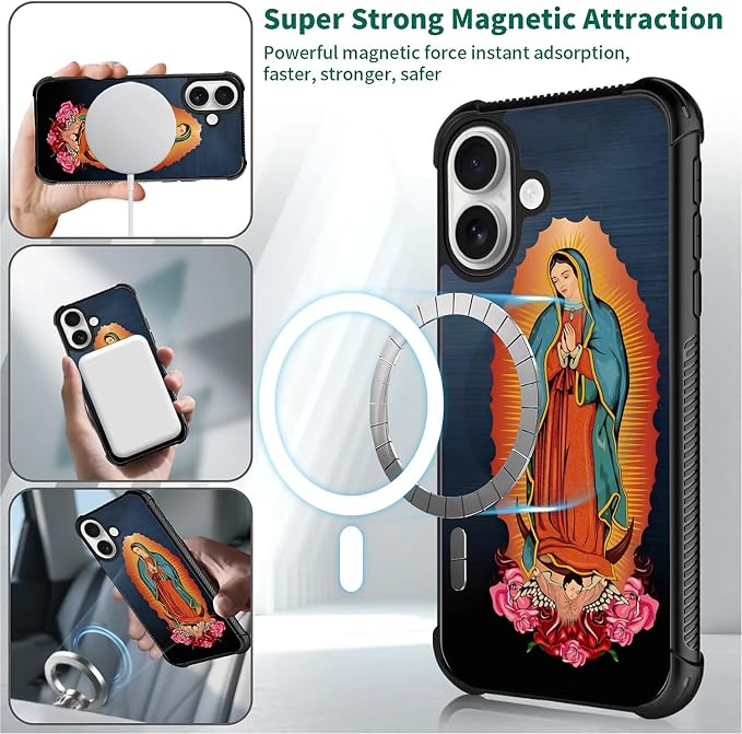 for iPhone 17 Case, for MagSafe Graphic Design for Girl Boy Soft Silicone Hard - Image 5