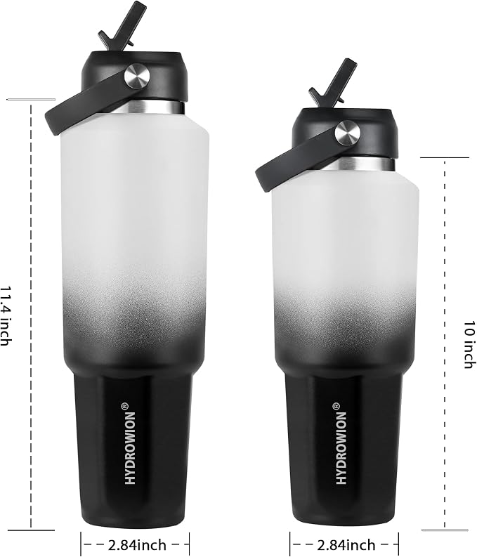 HYDROWION 40 oz Insulated Water Bottle, Car Water Bottle Holder - Image 6
