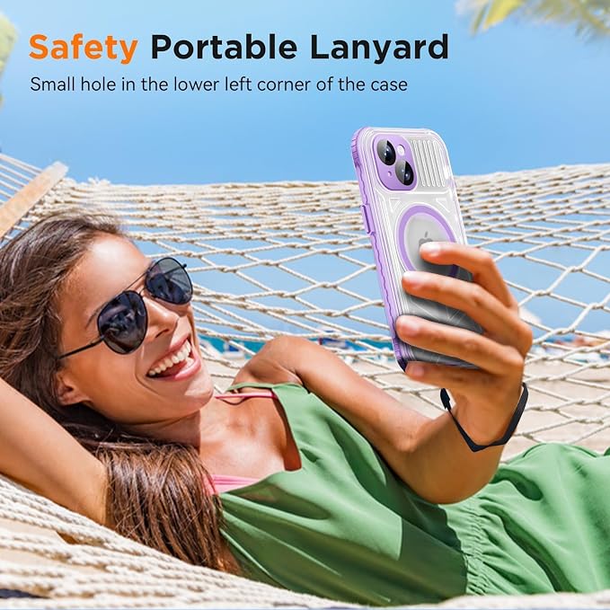 WIFORT for iPhone 15 Waterproof Case, 360 Full Body Sealed Protection Cover - Image 7