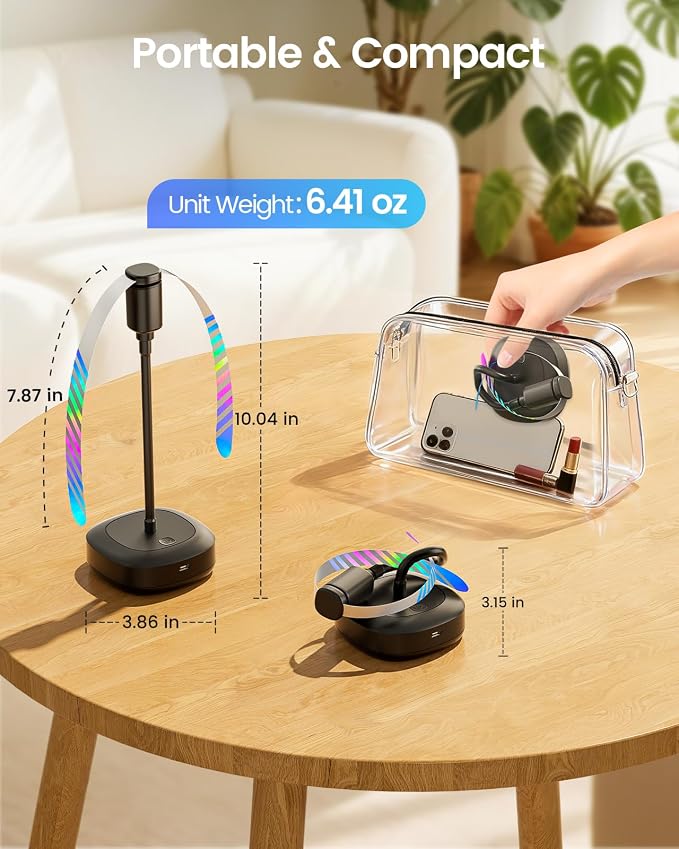 Edvision 4 Pack Food Table Fan, 2000mAh USB Powered Rechargeable Food Fan - Image 5