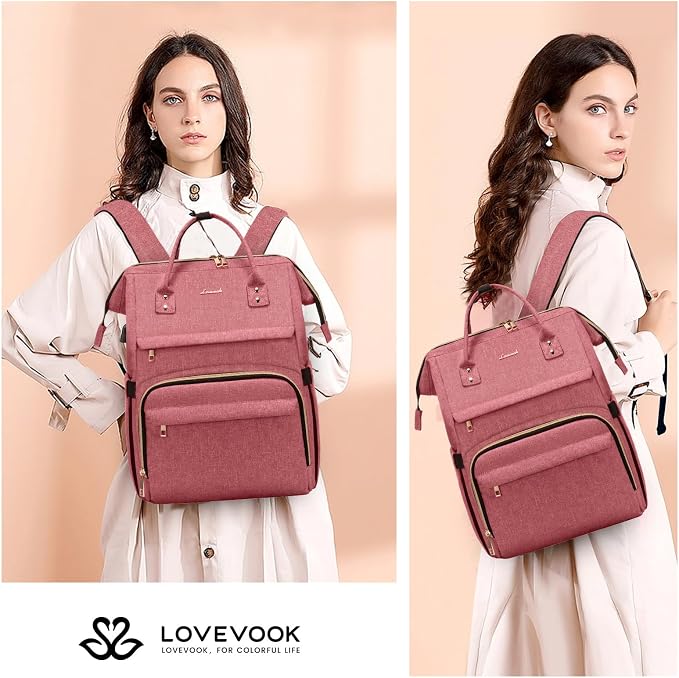 LOVEVOOK Laptop Backpack for Women, 17 Inch Professional Womens Travel Backpack - Image 7