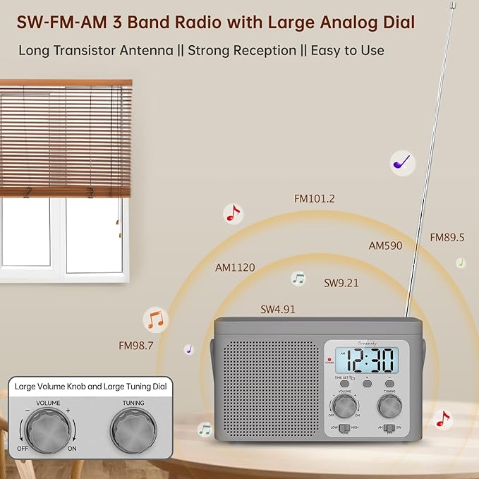 DreamSky AM FM Radio Portable - Image 2