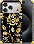 for iPhone 17 Pro Max Case Luxury Golden Decoration by Unknown