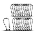 Carabiner Clip Hooks, 304 Stainless Steel Spring Snap Hook Fits Camping Hiking by KINLINK