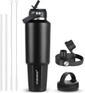 HYDROWION 32 oz Insulated Water Bottle, Car Water Bottle Holder by HYDROWION