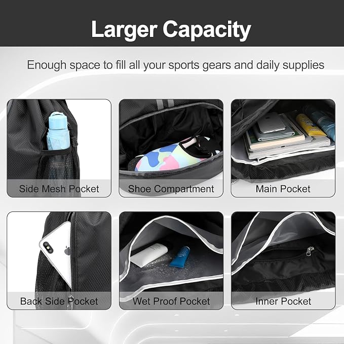 Hoedia Sports Drawstring Backpack - Image 3
