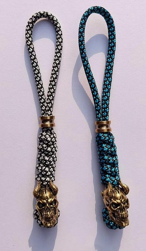Knife Lanyards with Brass Beads, Paracord Lanyard, Tactical Lanyard - Image 2