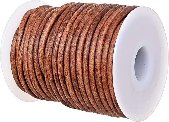 GENIQUE Real/Genuine Round Leather String Cord by GENIQUE
