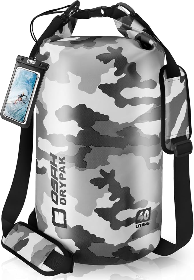 Waterproof Dry Bag, 5L/10L/20L/30L/40L Roll Top Lightweight Storage Backpack by OSAHDRYPAK