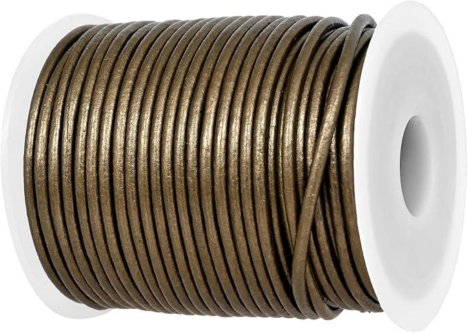 GENIQUE Real/Genuine Round Leather String Cord by GENIQUE