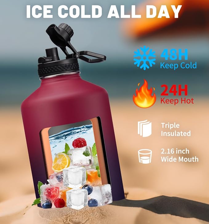 1 Gallon Insulated Water Bottle - - Image 4