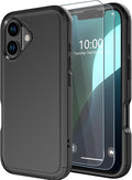 for iPhone 16 Case Heavy Duty Protection Phone Case Cover by LOVEBEIDI