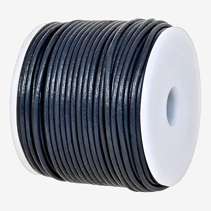 GENIQUE Real/Genuine Round Leather String Cord by GENIQUE