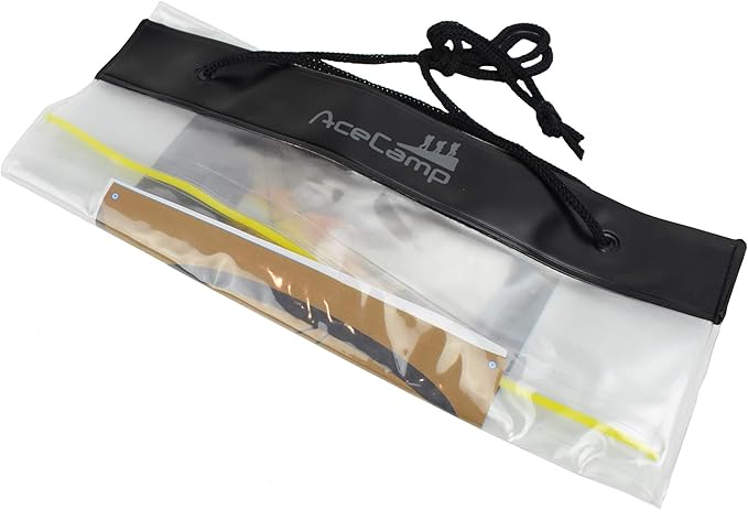 AceCamp Waterproof Map Case Holder, Watertight Map Carrier, Transparent Dry Bag - Image 3