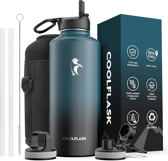 Coolflask Water Bottle 87 oz by Coolflask
