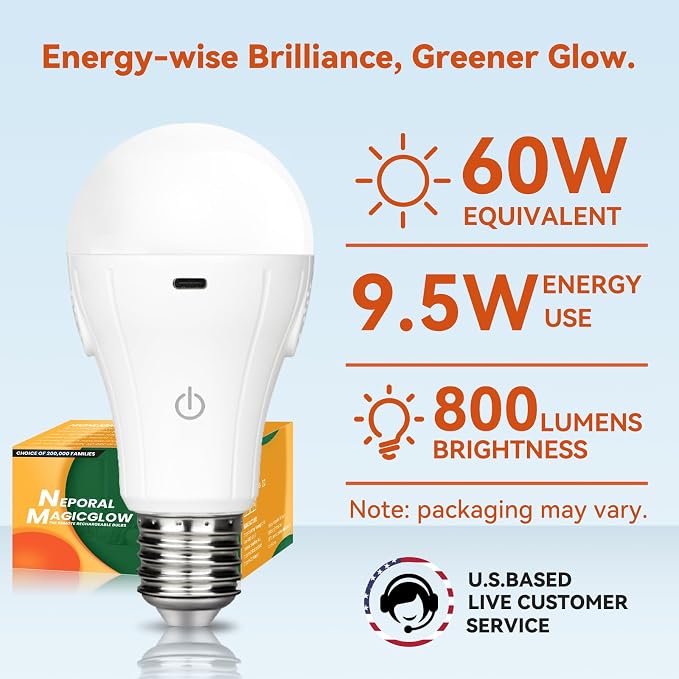 Neporal MagicGlow Rechargeable Light Bulbs - Image 5