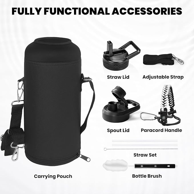 RAYMYLO Insulated Water Bottle 87 oz, Triple Wall Vacuum Stainless Steel - Image 6