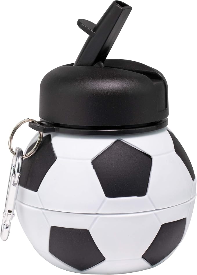 Maccabi Art Collapsible Silicone Soccer Ball Water Bottle - Image 3