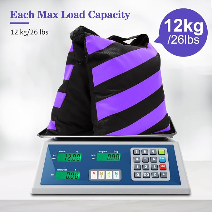 4 Packs Purple Sandbag Weight Bags - Image 5