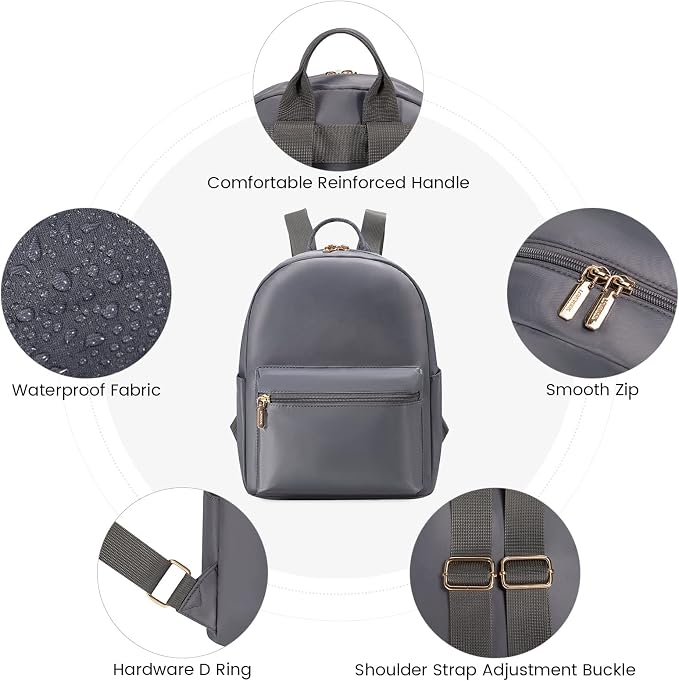LOVEVOOK Mini Backpack for Women Light Weight Small Waterproof Backpack Purses - Image 6