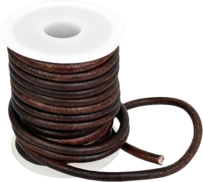 GENIQUE Real/Genuine Round Leather String Cord - Image 4