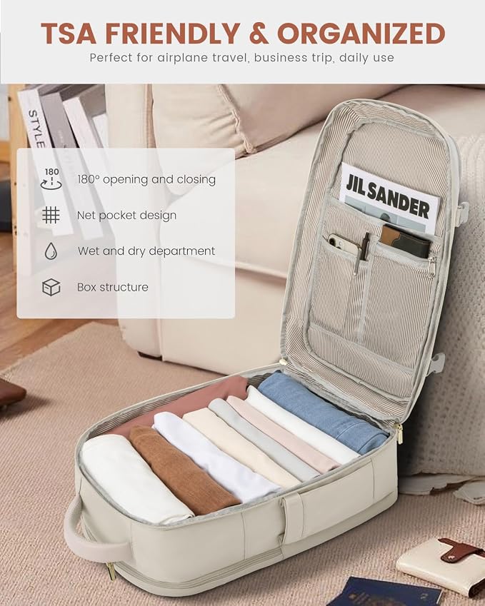 LOVEVOOK Travel Backpack For Women, 40L Carry On Backpack Flight Approved - Image 4