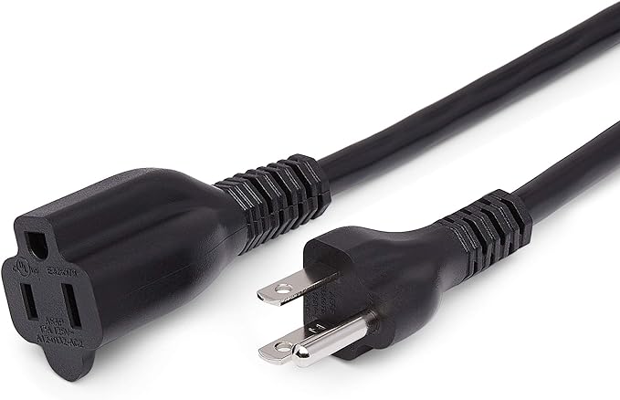 Amazon Basics Indoor Extension Cord, 3 Prong Outlet Extender Power Cord - Image 3