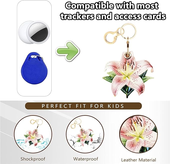 Leather Keychain Holder Case Compatible - Image 3