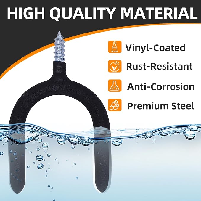 16 Pack Garage Storage System Steel U Hooks - Image 4