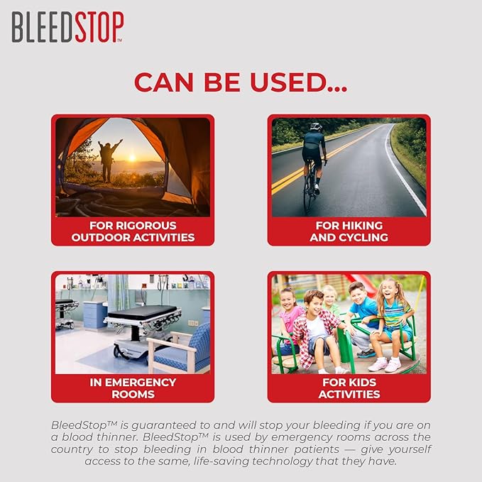 BleedStop™ First Aid Powder for Blood Clotting, Trauma Kit, Blood Thinner - Image 4