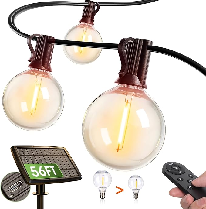 addlon 56FT Solar String Lights by addlon
