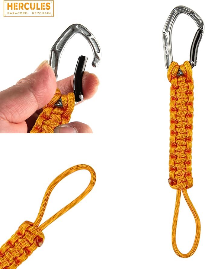 HERCULES Paracord Keychain Set – 2 Pack Lanyard Rope - Image 4
