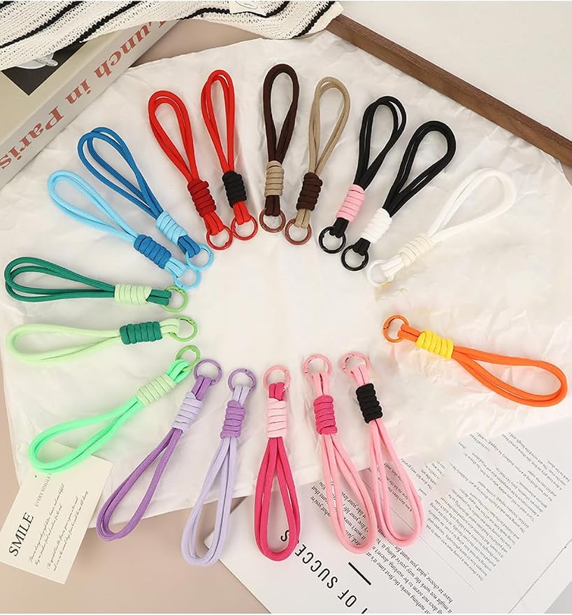 8/13/18/20/30 Pack Paracord Keychain Rope Bag Charms Colorful Braided Charms - Image 4