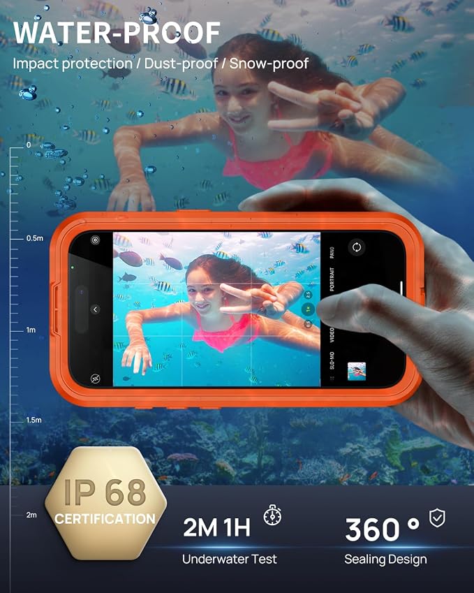 Lanhiem Magnetic for iPhone 17 Case, IP68 Waterproof, Compatible - Image 3