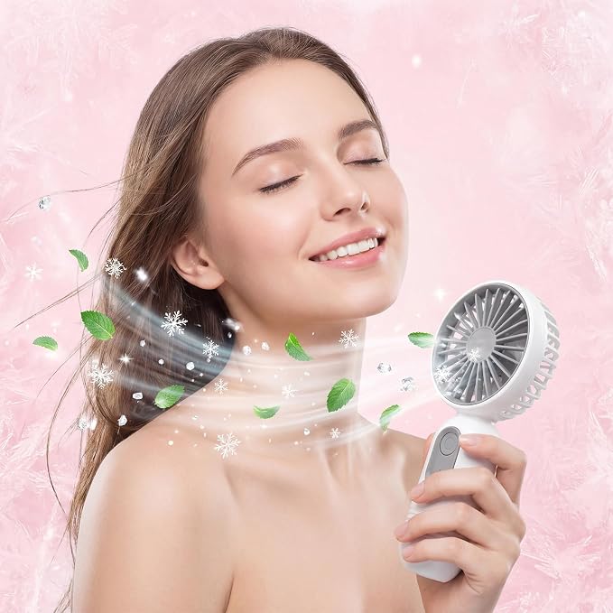 Rossesay 6 Pcs Mini Portable Fan Bulk Cute Handheld Lightweight Small Little - Image 5