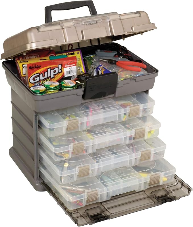 Plano Guide Series StowAway 4-By Rack System Tackle Box, Holds 4 3700 Utility - Image 2