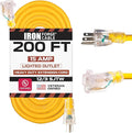 Iron Forge Cable 200 Foot Lighted Outdoor Extension Cord by IronForgeCable