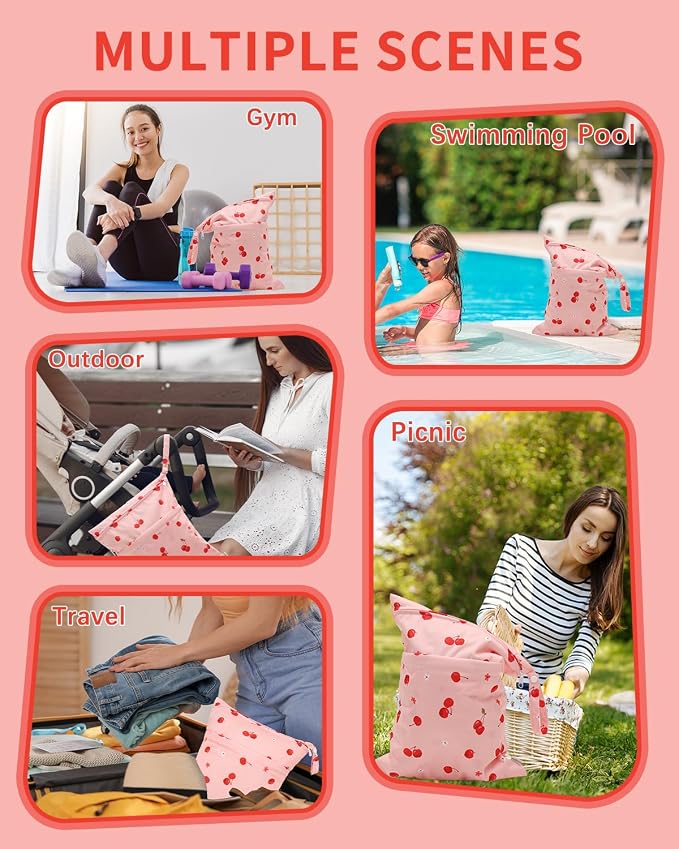 babygoal Wet Dry Bags 3 Pack, Waterproof Travel Bags - Image 3