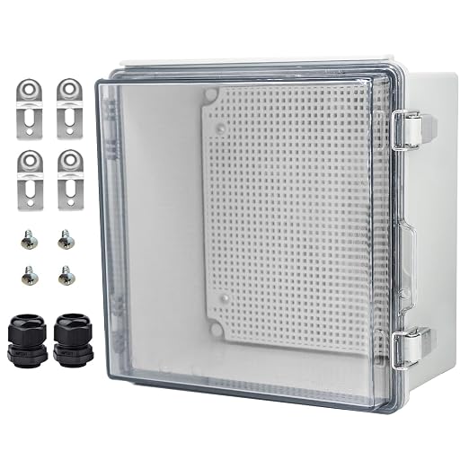 Waterproof Electrical Box with Mounting Plate, IP67 Junction Box Stainless by YETLEBOX