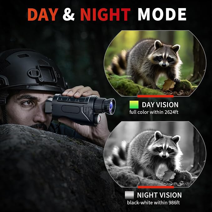 Night Vision Monocular, 2026 Upgraded Portable Handheld Scope - Image 4