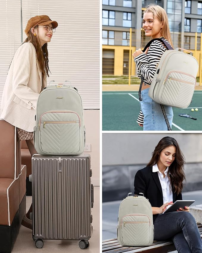LOVEVOOK Laptop Backpack for Women, Travel Computer Work Bags - Image 6
