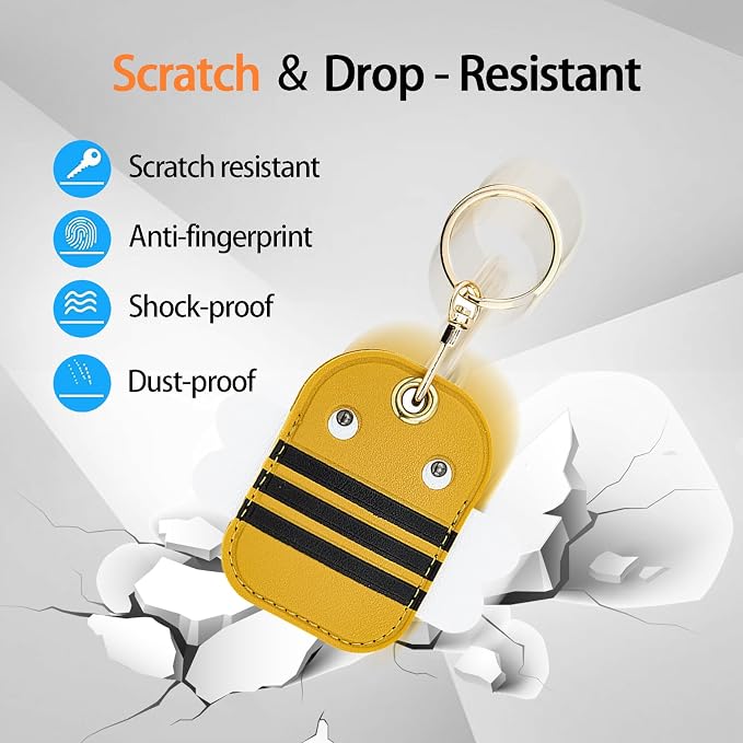 Leather Keychain Case Holder Compatible - Image 3