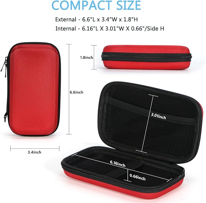 Hard Protective Travel Case, GLCON Electronic Organizer - Image 3